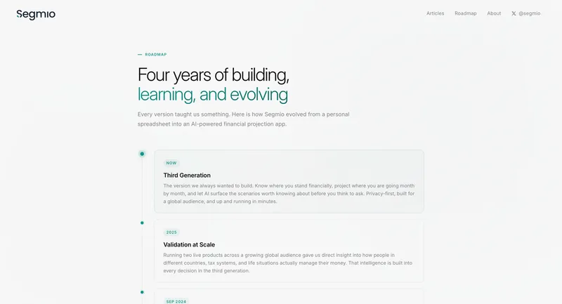 Building Segmio: From Personal Spreadsheets to AI-Powered Financial Projections